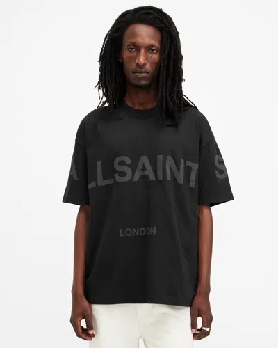 ALLSAINTS MEN'S COTTON BIGGY OVERSIZED LOGO PRINT T-SHIRT