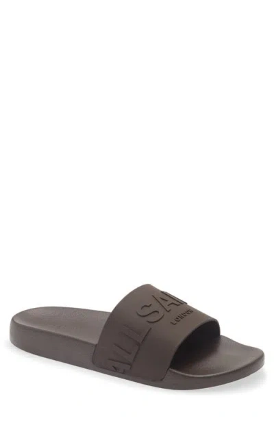 Allsaints Biggy Slide Sandal In Brown