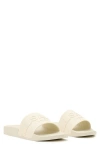 Allsaints Biggy Slip On Logo Slides In Chalk White