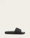 Allsaints Biggy Slip On Logo Sliders In Black