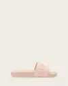 Allsaints Biggy Slip On Logo Sliders In Rose Dust Pink