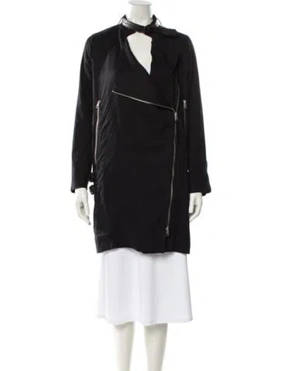 Pre-owned Allsaints Biker Jacket In Black