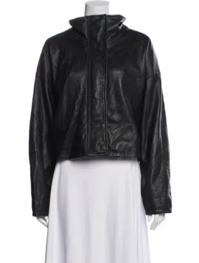 Pre-owned Allsaints Biker Jacket In Black