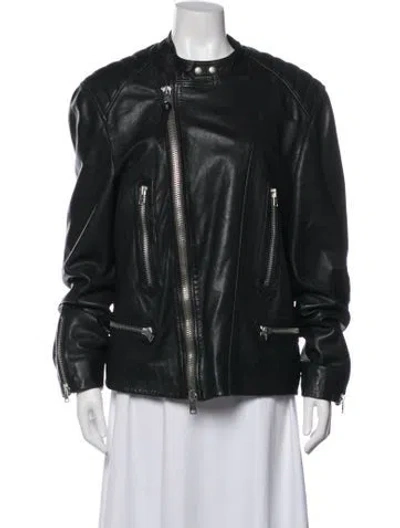 Pre-owned Allsaints Biker Jacket In Black