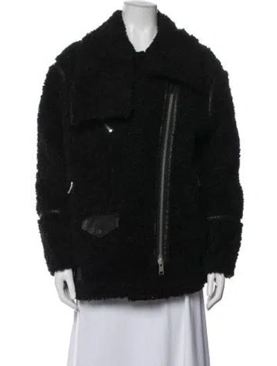 Pre-owned Allsaints Biker Jacket In Black