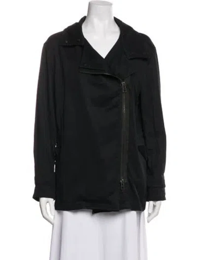 Pre-owned Allsaints Biker Jacket In Black