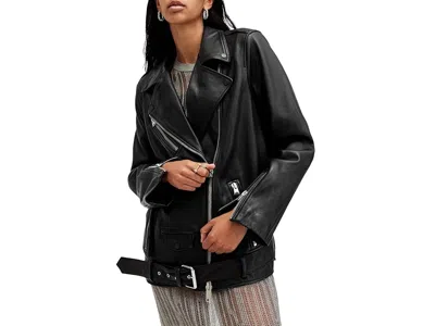 Allsaints Billie Biker In Black