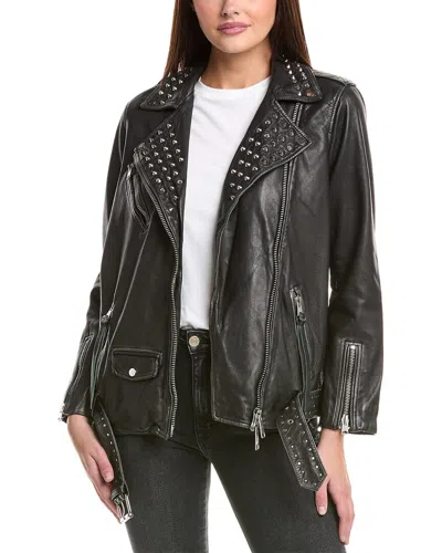 ALLSAINTS ALLSAINTS BILLIE CONICAL LEATHER BIKER JACKET