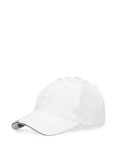 Allsaints Billie Cord Baseball Cap In White