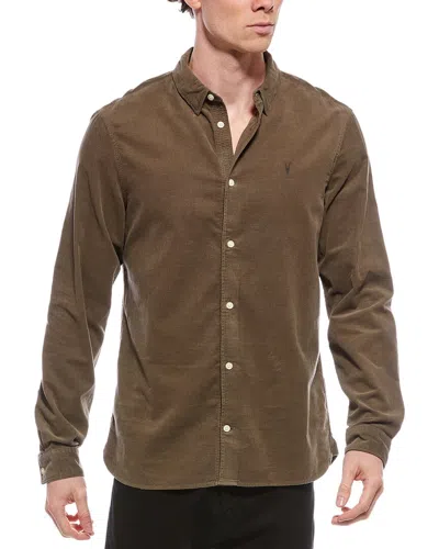 Allsaints Birchwood Shirt In Brown