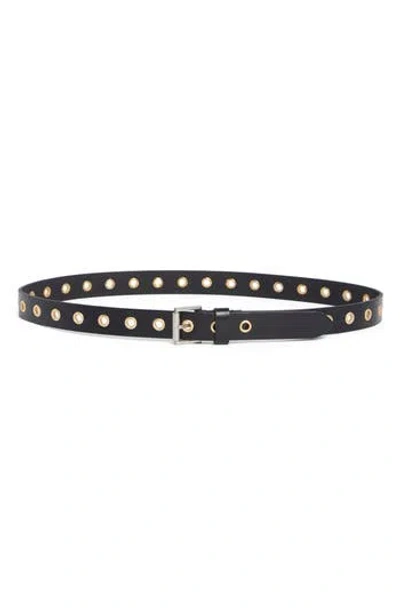 Allsaints Black Leather Belt
