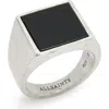ALLSAINTS BLACK ONYX SIGNET RING