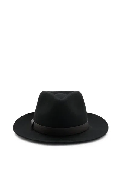 Allsaints Blaine Wool Trilby In Black