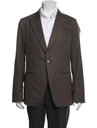 Pre-owned Allsaints Blazer In Brown