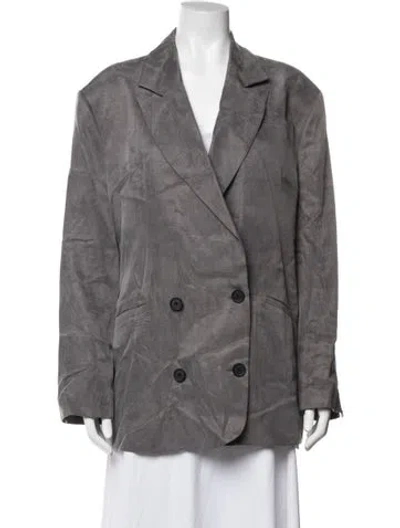 Pre-owned Allsaints Blazer In Grey