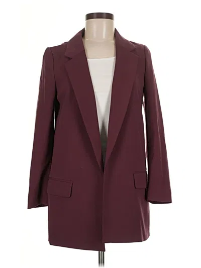 Pre-owned Allsaints Blazer Jacket In Burgundy