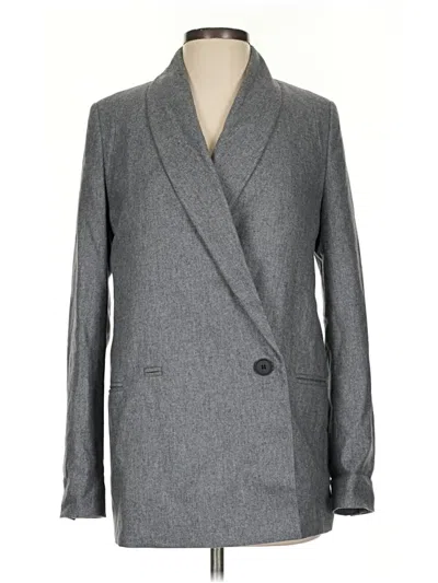 Pre-owned Allsaints Blazer Jacket In Gray