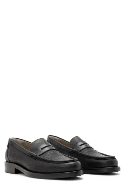 Allsaints Bloom Penny Loafer In Black
