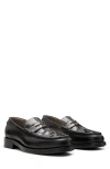 Allsaints Bloom Woven Penny Loafer In Black