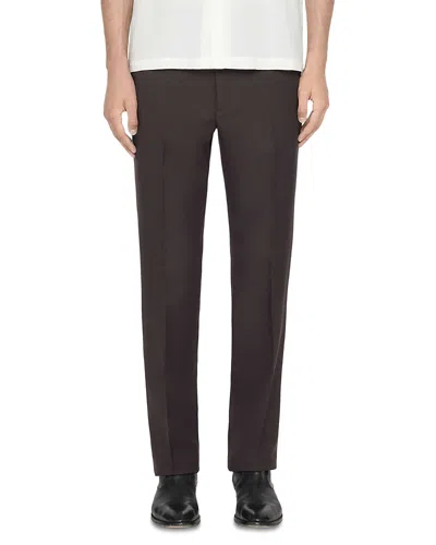 Allsaints Blunt Slim Fit Four Pocket Trousers In Brown