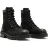 Allsaints Bobcat Lace-up Combat Boot In Black