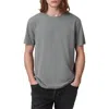 Allsaints Bodega Crew Neck T-shirt In Fossil Grey