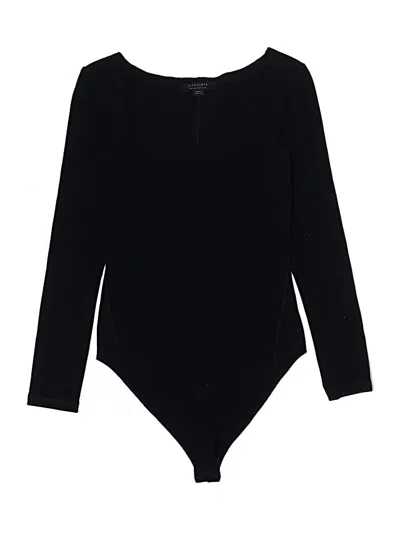 Pre-owned Allsaints Bodysuit In Black