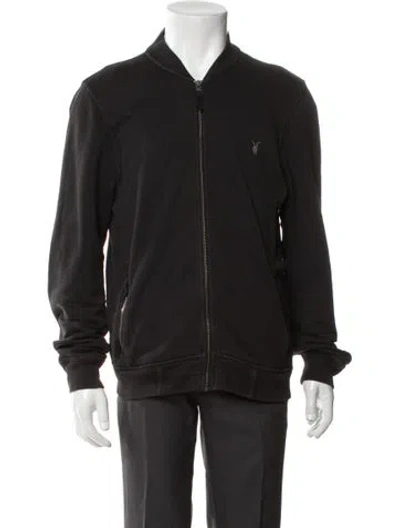 Pre-owned Allsaints Bomber Jacket In Black