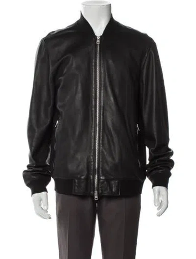 Pre-owned Allsaints Bomber Jacket In Black