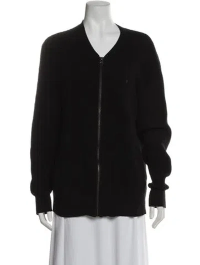 Pre-owned Allsaints Bomber Jacket In Black