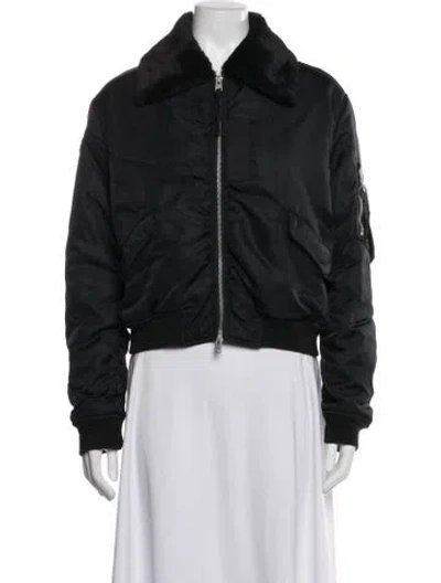 Pre-owned Allsaints Bomber Jacket In Black