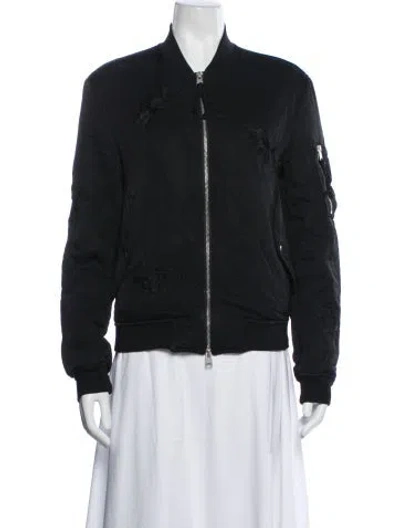 Pre-owned Allsaints Bomber Jacket In Black
