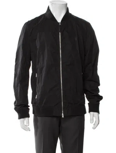 Pre-owned Allsaints Bomber Jacket In Black