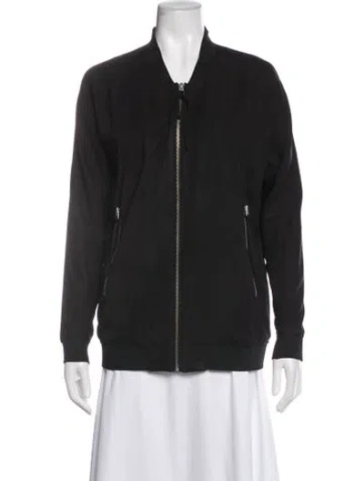 Pre-owned Allsaints Bomber Jacket In Black