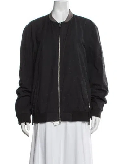 Pre-owned Allsaints Bomber Jacket In Black