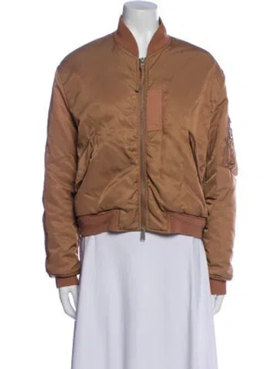 Pre-owned Allsaints Bomber Jacket In Brown
