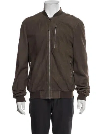 Pre-owned Allsaints Bomber Jacket In Brown