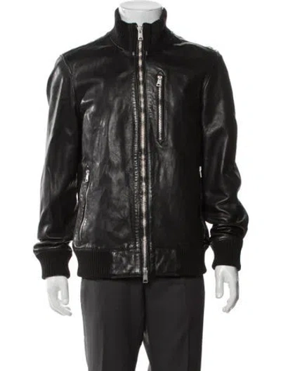 Pre-owned Allsaints Bomber Jacket In Brown