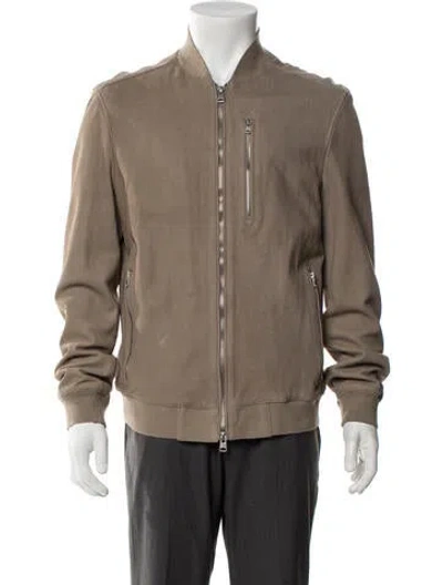 Pre-owned Allsaints Bomber Jacket In Brown