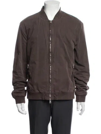 Pre-owned Allsaints Bomber Jacket In Brown