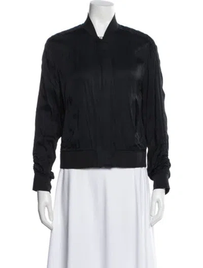 Pre-owned Allsaints Bomber Jacket In Gray