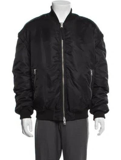 Pre-owned Allsaints Bomber Jacket In Gray