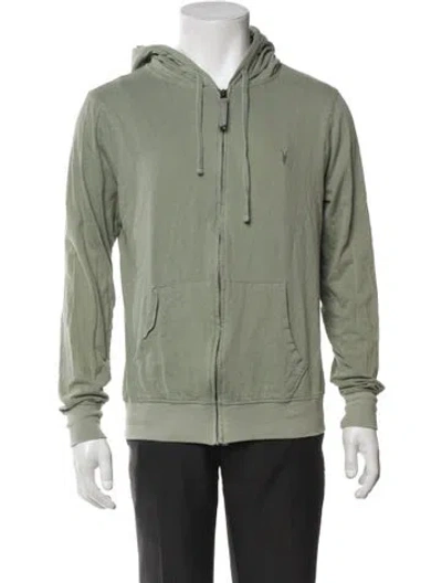 Pre-owned Allsaints Bomber Jacket In Green
