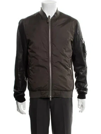 Pre-owned Allsaints Bomber Jacket In Green