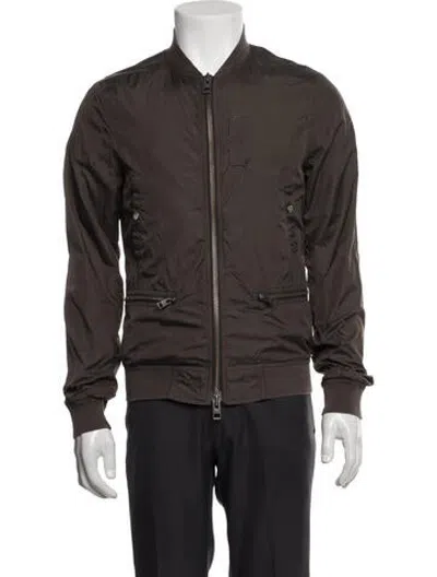 Pre-owned Allsaints Bomber Jacket In Green
