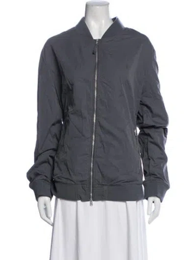 Pre-owned Allsaints Bomber Jacket In Grey