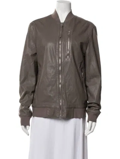 Pre-owned Allsaints Bomber Jacket In Neutrals