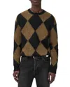 Allsaints Bower Argyle Pattern Sweater In Multi