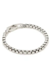 Allsaints Roman Box Chain Carabiner Bracelet