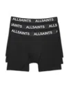 Allsaints 3-pack 5-inch Contour Pouch Boxer Briefs In Black